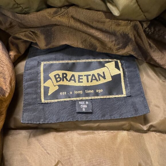 Vintage 1980s Braetan Patchwork Winter Coat with Faux Fur Hood – Size S - Picture 8 of 8